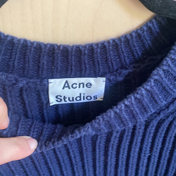 Acne Studio | Khali Cotton Rib Pullover Sweater S - Picture 5 of 5